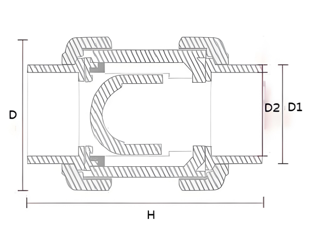 Clear PVC True Union Ball Check Valve Structure and Principle of Use