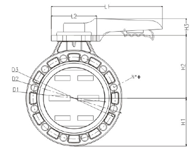 CPVC Handle Type Butterfly Valve Structure and Principle of Use