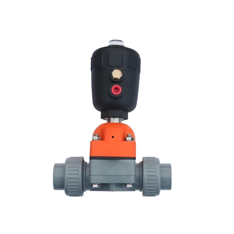 CPVC Pneumatic Actuated True Union Diaphragm Valve
