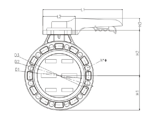 PPH Handle Type Butterfly Valve Structure and Principle of Use