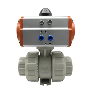 PPH Pneumatic Actuated True Union Ball Valve