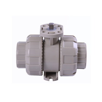 PPH True Union Ball Valve With Directly Mounting Pad