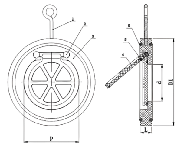 PPH Wafer Type Check Valve Structure and Principle of Use