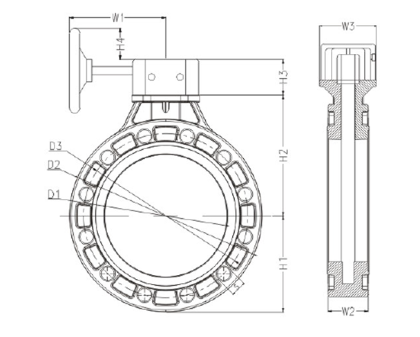 PPH Worm Gear Type Butterfly Valve Structure and Principle of Use
