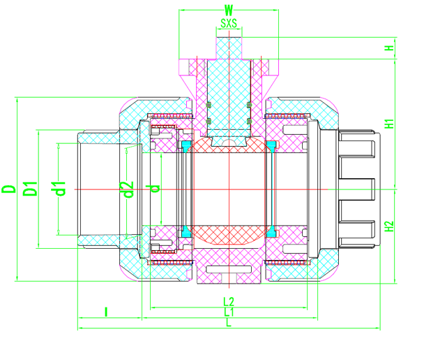 PVDF True Union Ball Valve With Directly Mounting Pad Structure and Principle of Use