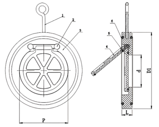 PVDF Wafer Type Check Valve Structure and Principle of Use