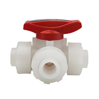 PVDF Three Way Ball Valve