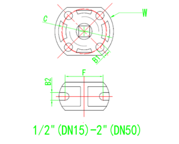 UPVC Flange Type Ball Valve With Directly Mounting Pad Structure and Principle of Use