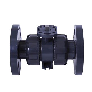 UPVC Flange Type Ball Valve With Directly Mounting Pad