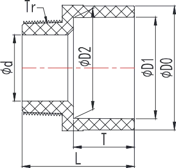CPVC Male Adaptor (DIN PN16) Structure and Principle of Use