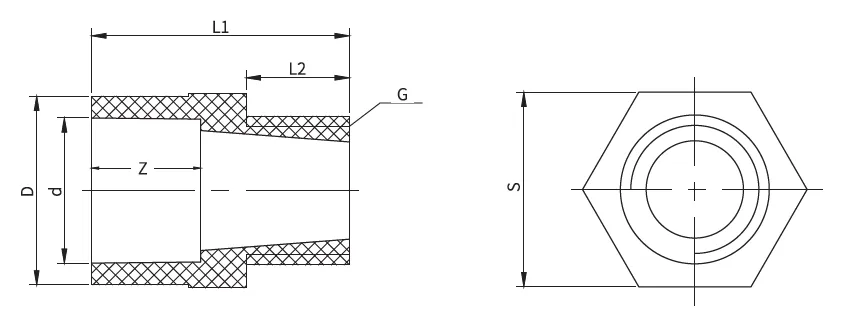 PVDF Male Adaptor Structure and Principle of Use